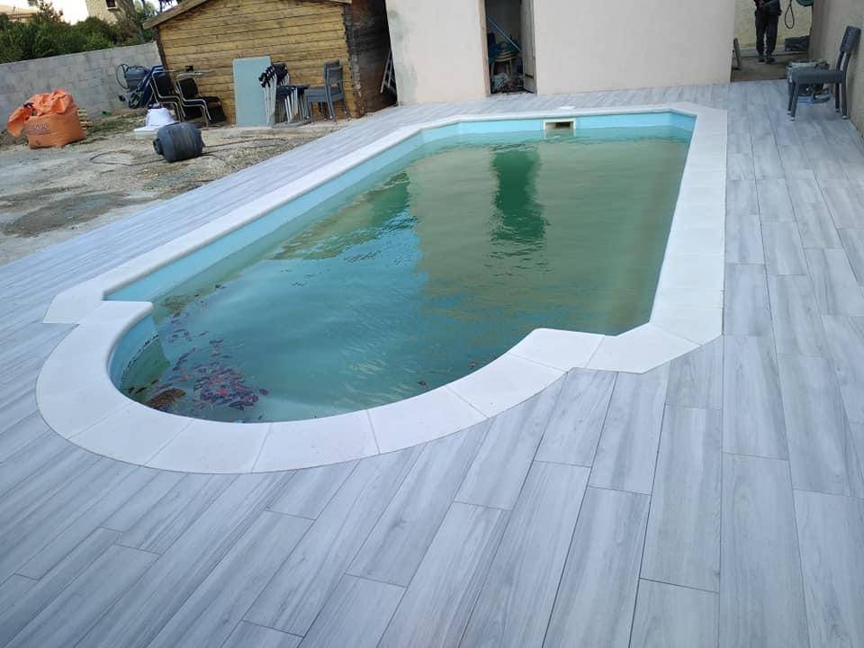 Installation et vente d'un carrelage imitation bois modèle Carpino en 20X100 à Vitrolles