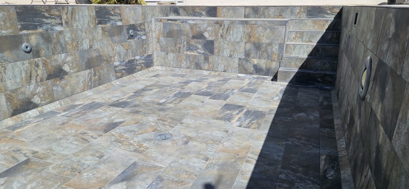 Carrelage extérieur imitation Bali à Rognes près d’Aix-en-Provence