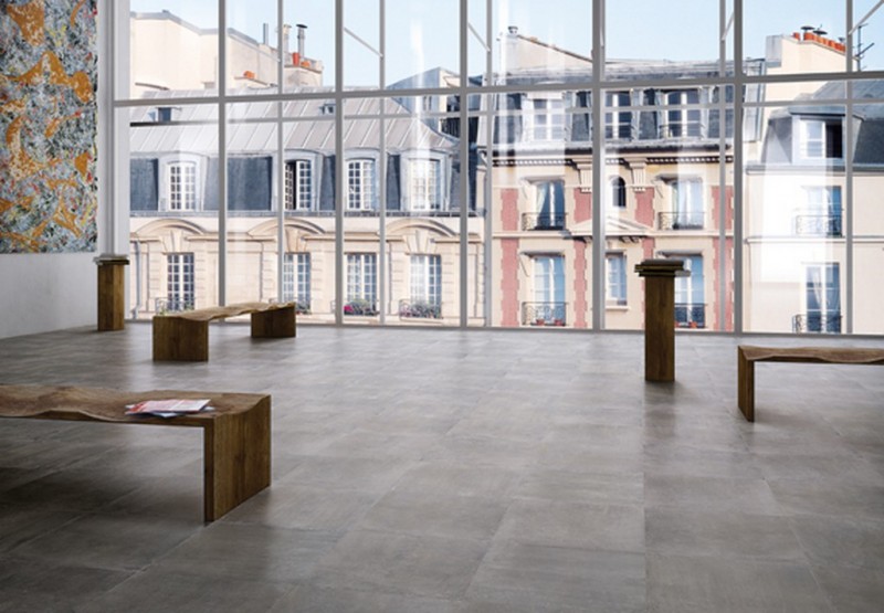 Nextra Carrelage Grés Céram Pleine Masse Rectifié Moderne Aspect Beton