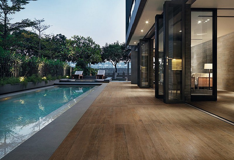 Nature Grès Cérame Plein Masse Aspect Bois Brute