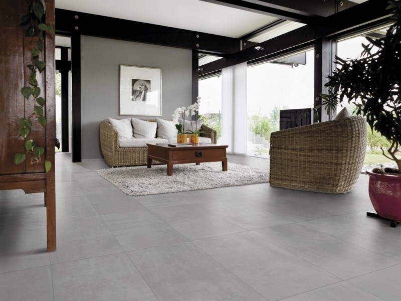 ICON de la ceramiche Rondine, le charme des dalles vieillies de pierre et de beton