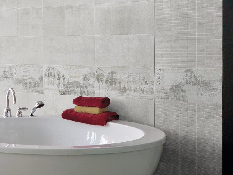 ICON de la ceramiche Rondine, le charme des dalles vieillies de pierre et de beton